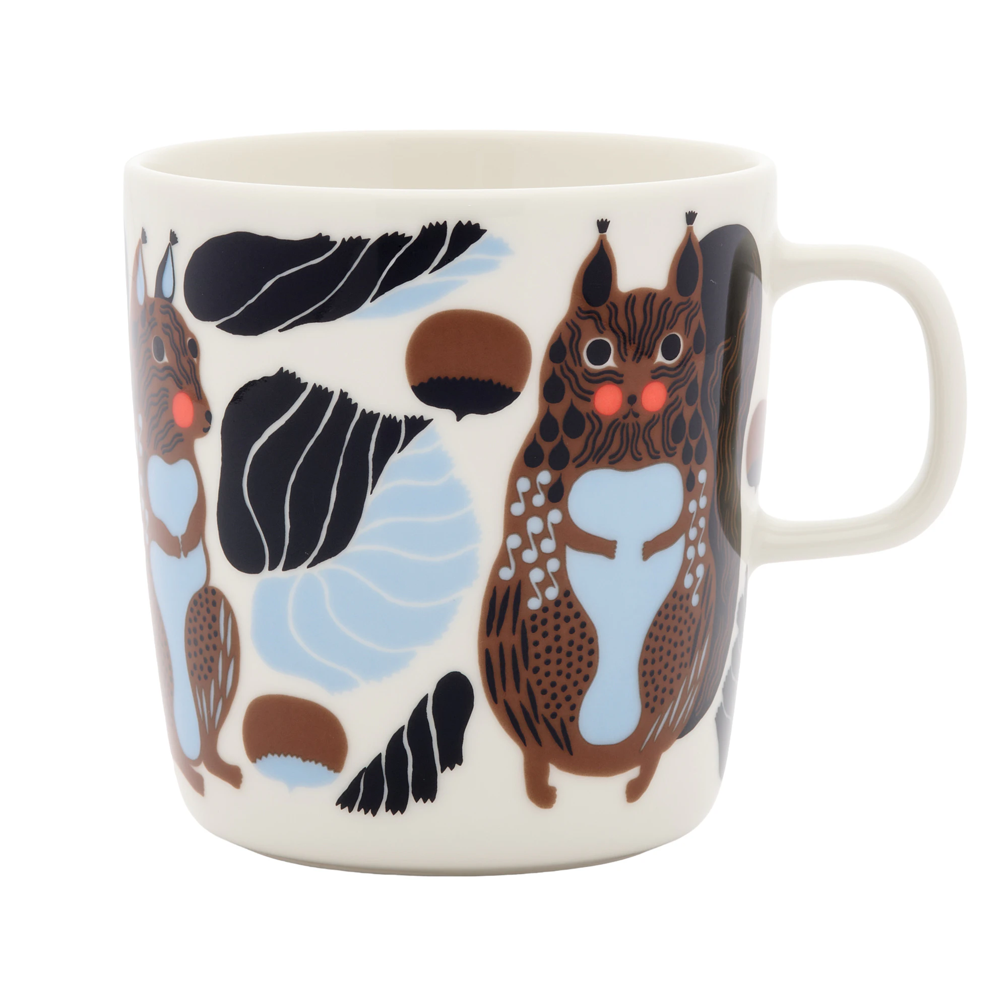 Marimekko Kurre Mugg 40 Cl / Ljusblå - Tekoppar Stengods Brun