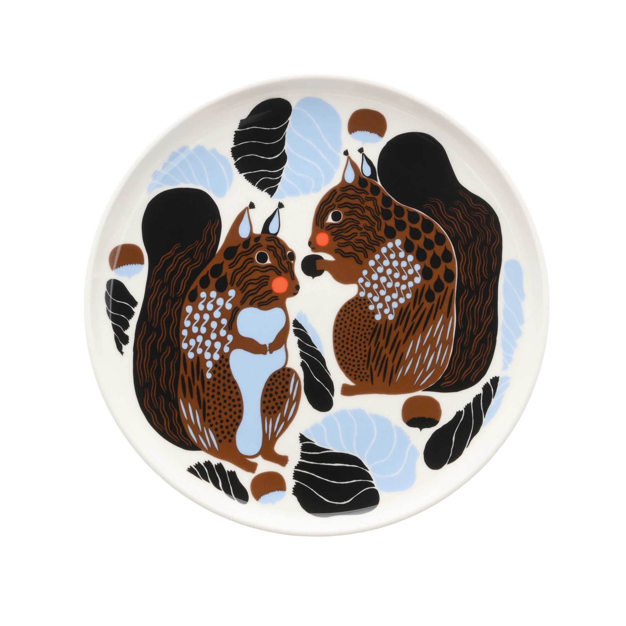 Marimekko Kurre Assiett 20 Cm / Ljusblå - Assietter Stengods Brun