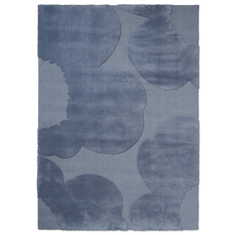 Iso Unikko Ullmatta 200x300 cm, Dusty Blue