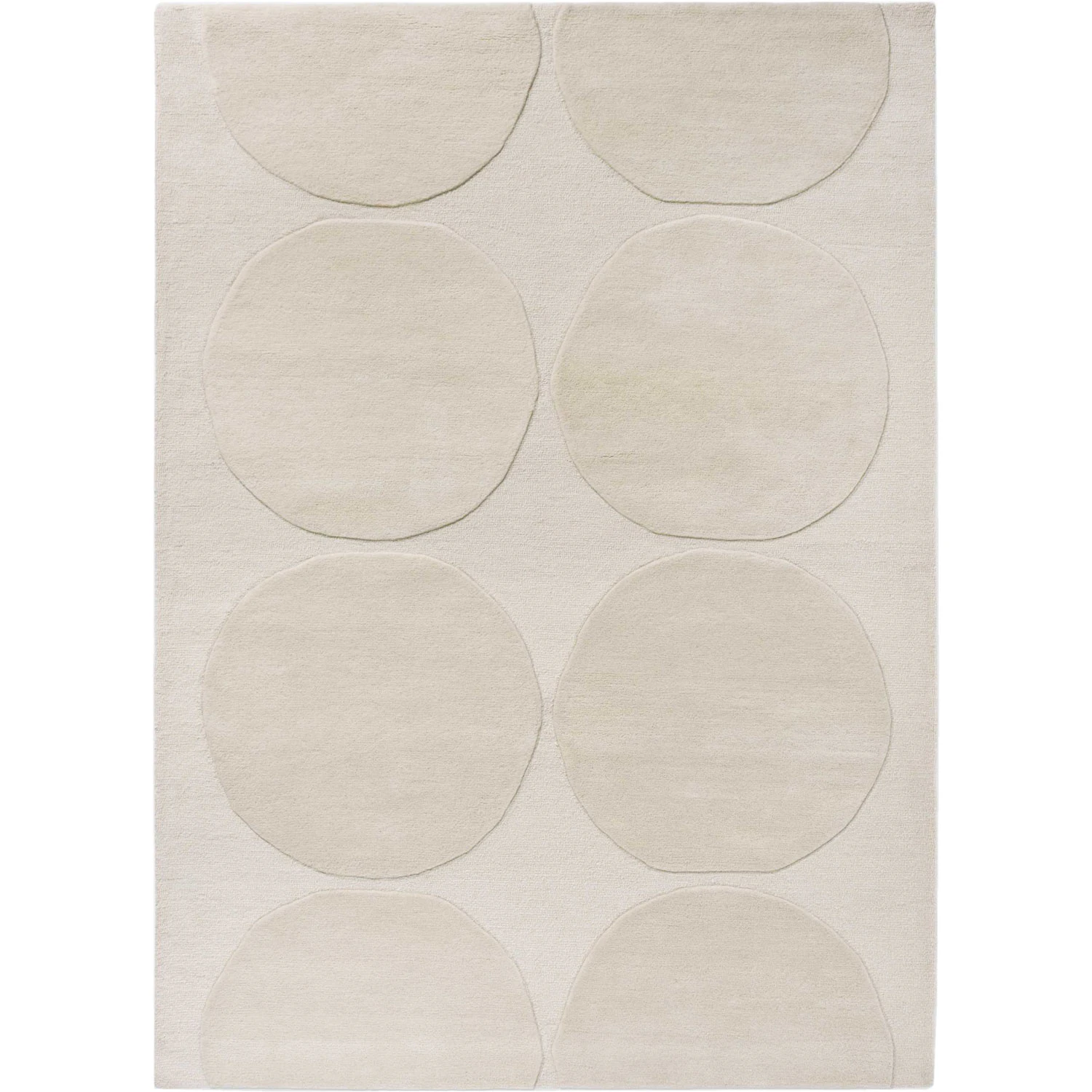Marimekko Isot Kivet Matta 170x240 Cm Natural White - Mönstrade mattor Nyzeeländsk Ull Off-White