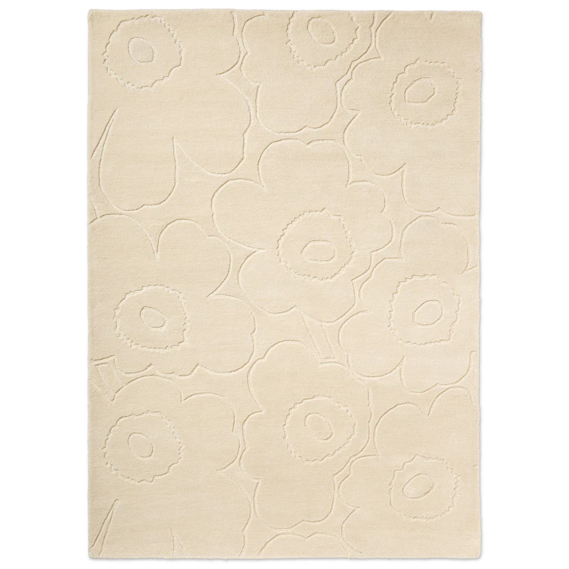 Piirto Unikko Ullmatta 140x200 cm, Naturvit