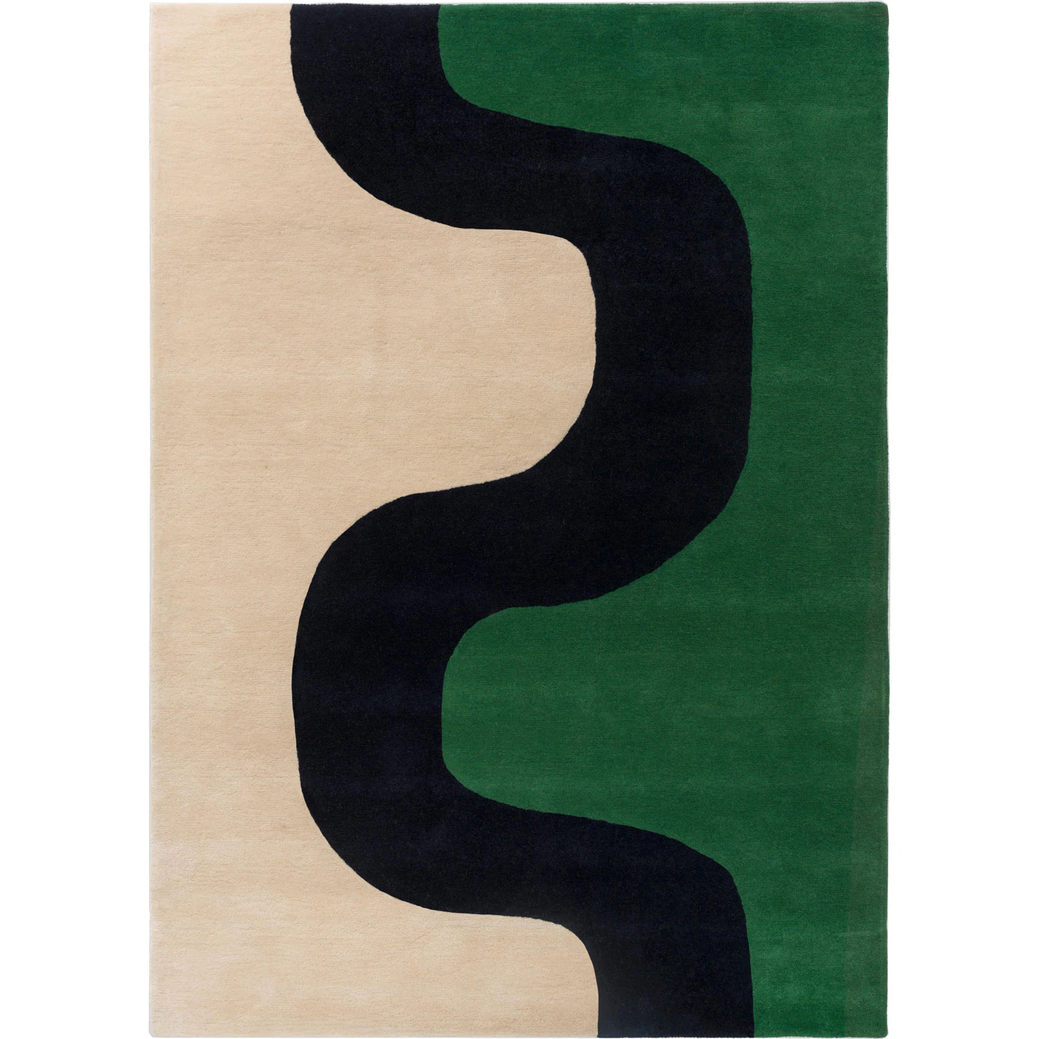 Marimekko Seireeni Matta 170x240 Cm Green - Mönstrade mattor Nyzeeländsk Ull Grön