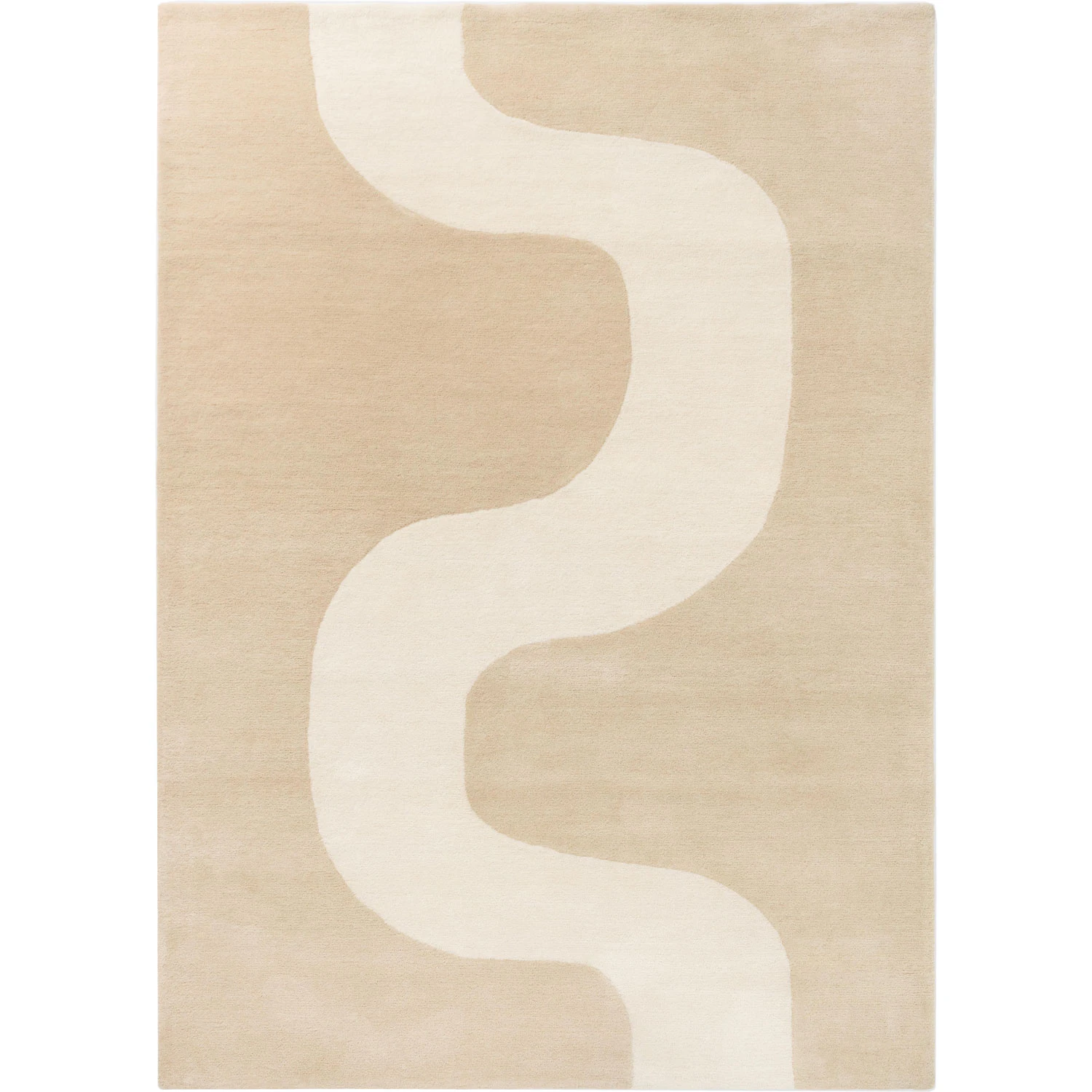 Marimekko Seireeni Matta 170x240 Cm Warm Beige - Mönstrade mattor Nyzeeländsk Ull Varm Beige