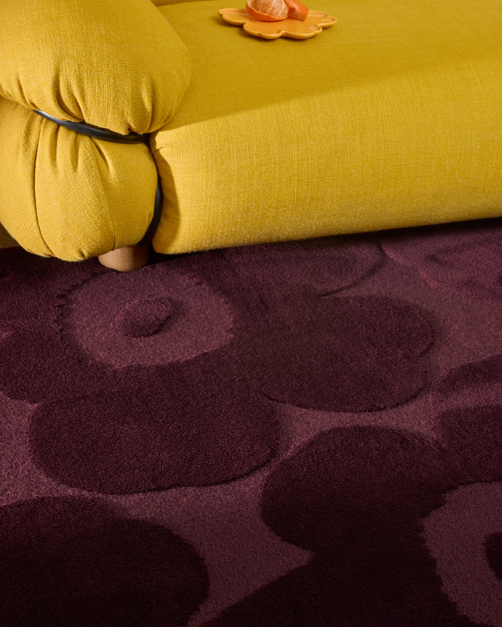 Marimekko Unikko Ullmatta, burgundy från Marimekko, bild 2