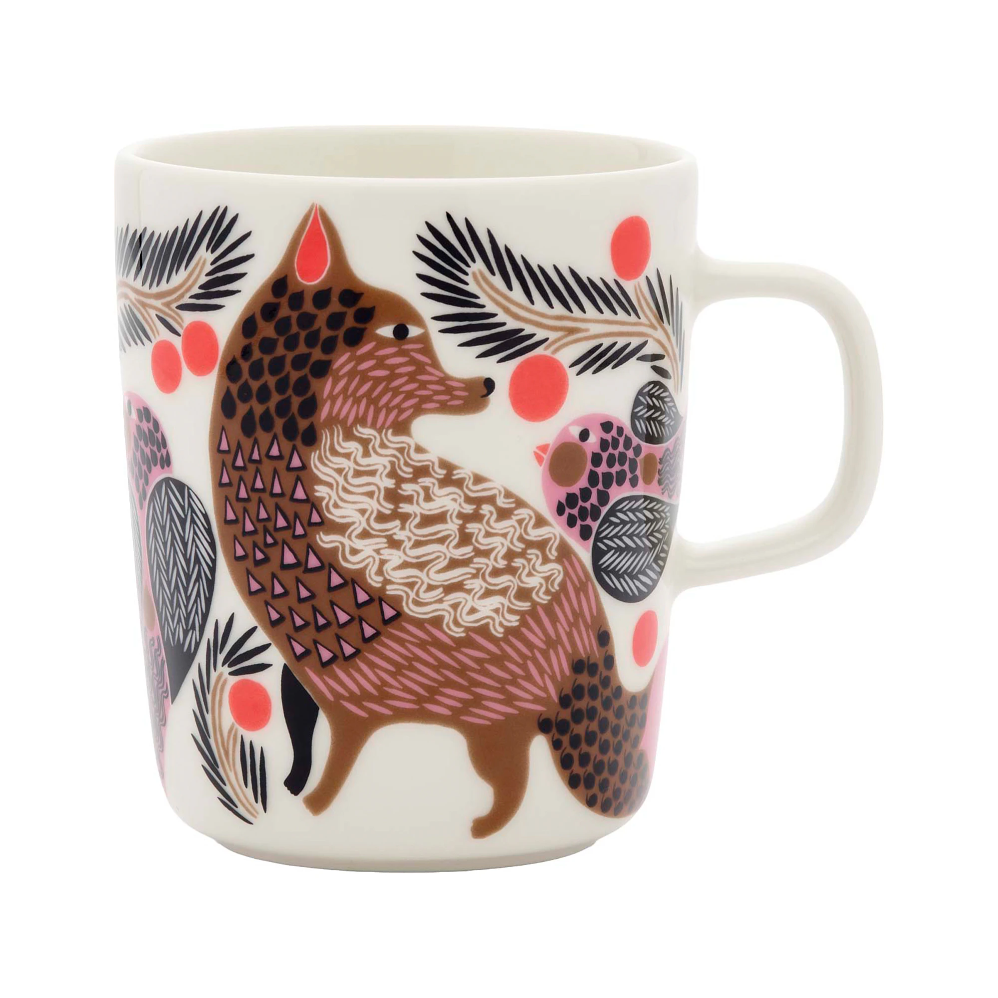Marimekko Oiva/ketunmarja Kaffekopp 25 Cl Brons / / Petrol - Kaffekoppar Stengods Rosa