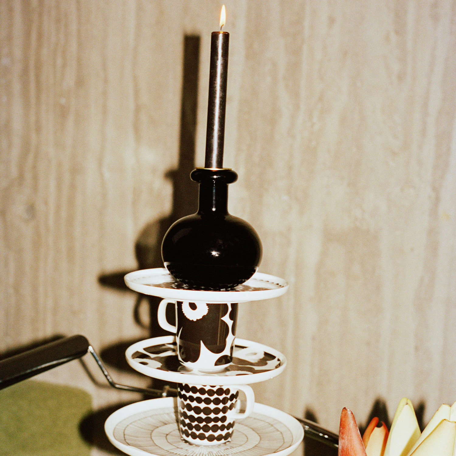 Marimekko Oiva/räsymatto Mugg 40 Cl / Vit, svart från Marimekko, bild 2