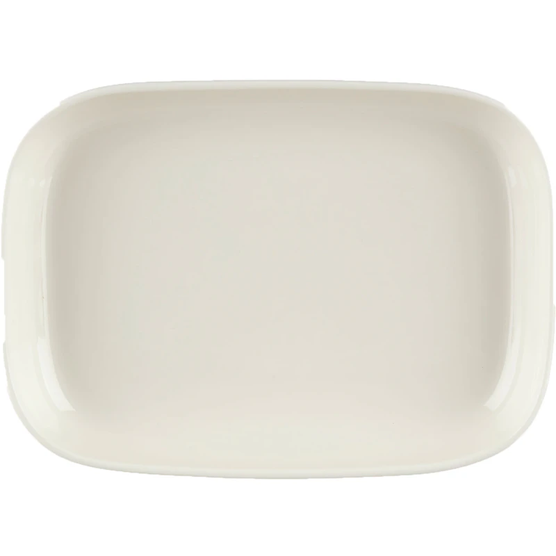 Oiva/Siirtolapuutarha Serveringsfat 18x25 cm, Vit / Clay