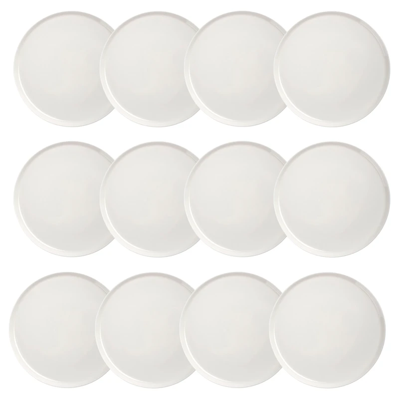 Oiva Assiett 20 cm 12-pack, Vit
