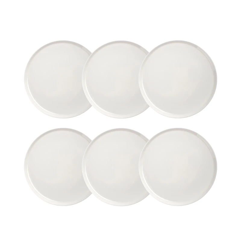 Oiva Assiett 20 cm 6-pack, Vit