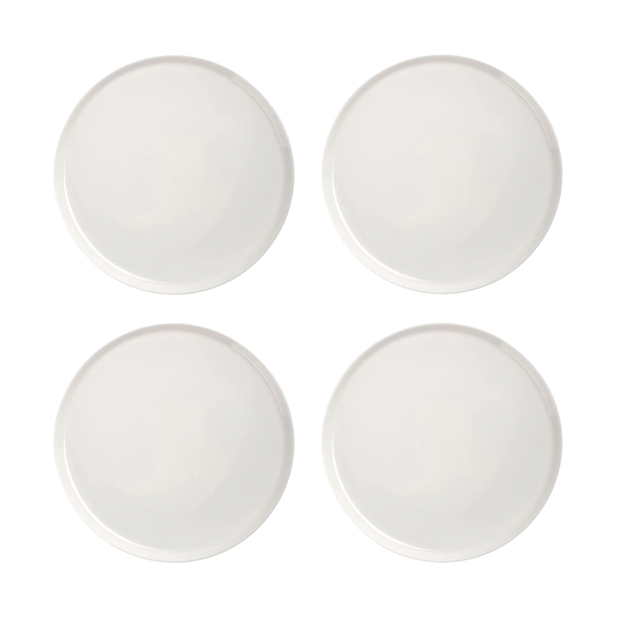 Marimekko Oiva Tallrik 25 Cm 4-pack - Stengods Vit