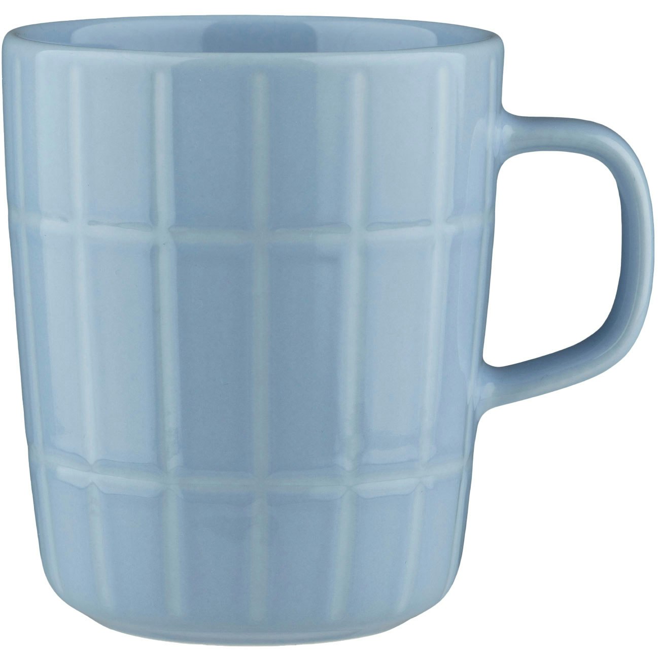 Marimekko Oiva/tiiliskivi Mugg 25 Cl Ljusbl&aring; / - Kaffekoppar Stengods Off-White