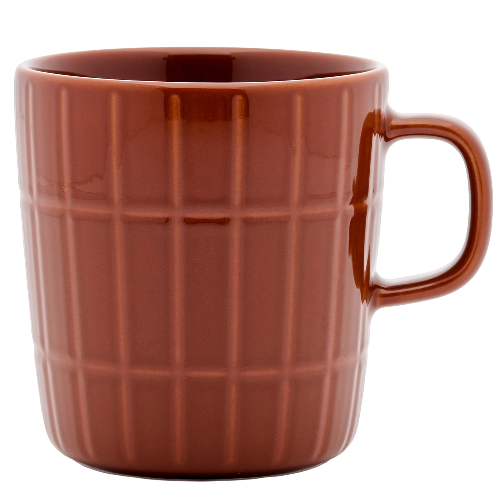 Marimekko Oiva/tiiliskivi Mugg 40 Cl - Kaffekoppar Stengods Kastanj