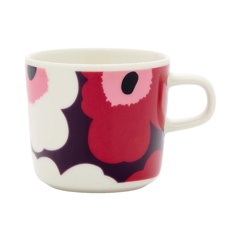 Oiva/Unikko Kopp 20 cl, Plommon / Cranberry / Rosa