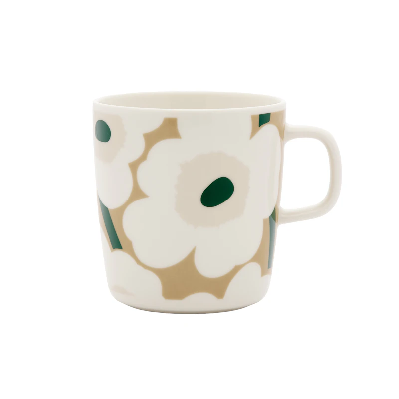 Oiva/Unikko Mugg 40 cl, Mörkgrön / Light Sand