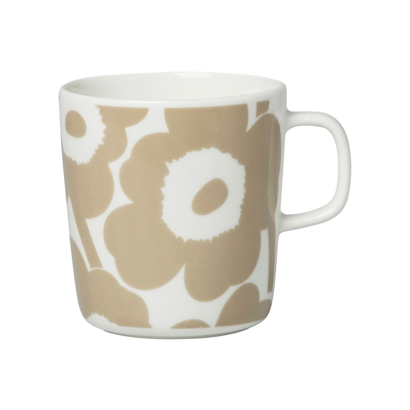 Oiva/Unikko Mugg 40 cl, Beige / Vit