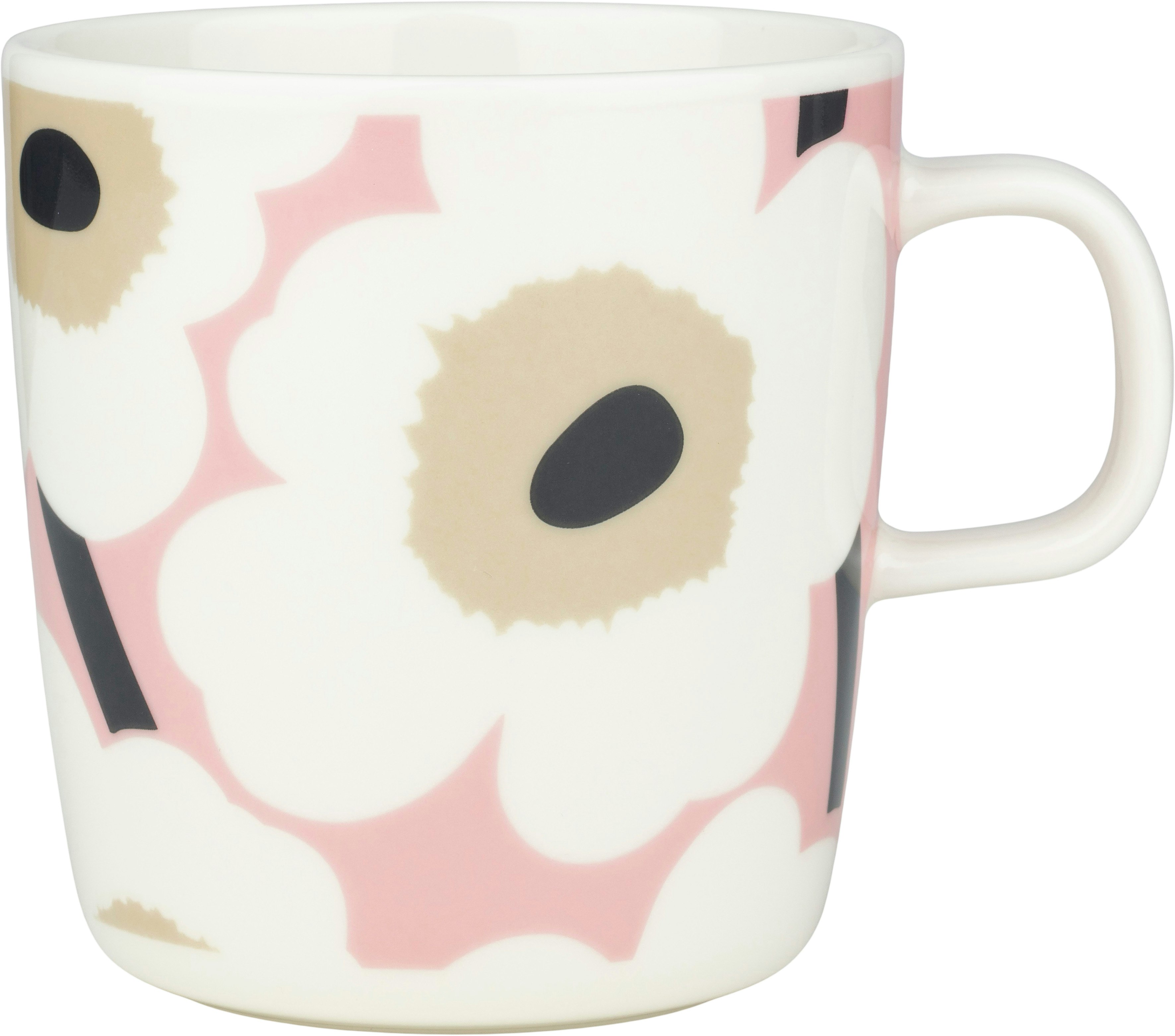 Marimekko Oiva/unikko Mugg 40 Cl / Sand - Kaffekoppar Stengods Rosa