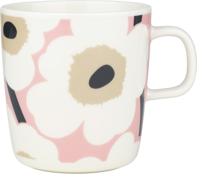 Oiva/Unikko Mugg 40 cl, Rosa / Sand