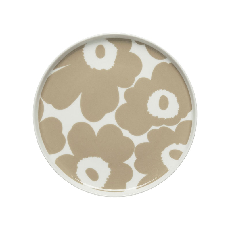 Oiva/Unikko Tallrik 20 cm, Beige