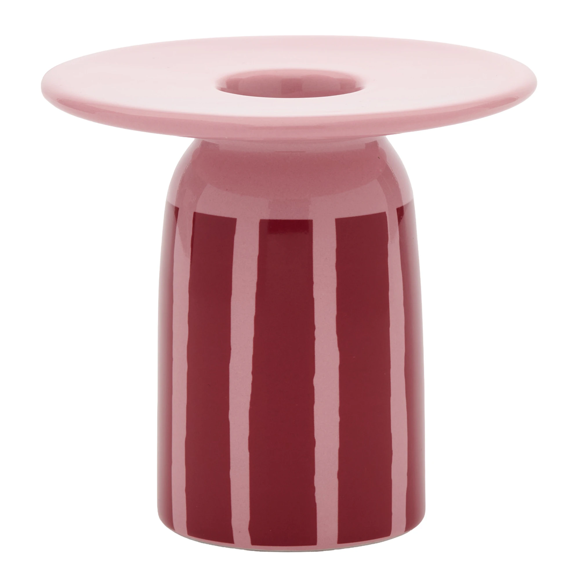 Marimekko Piccolo Ljusstake / Mörkröd - Ljusstakar Stengods Korall