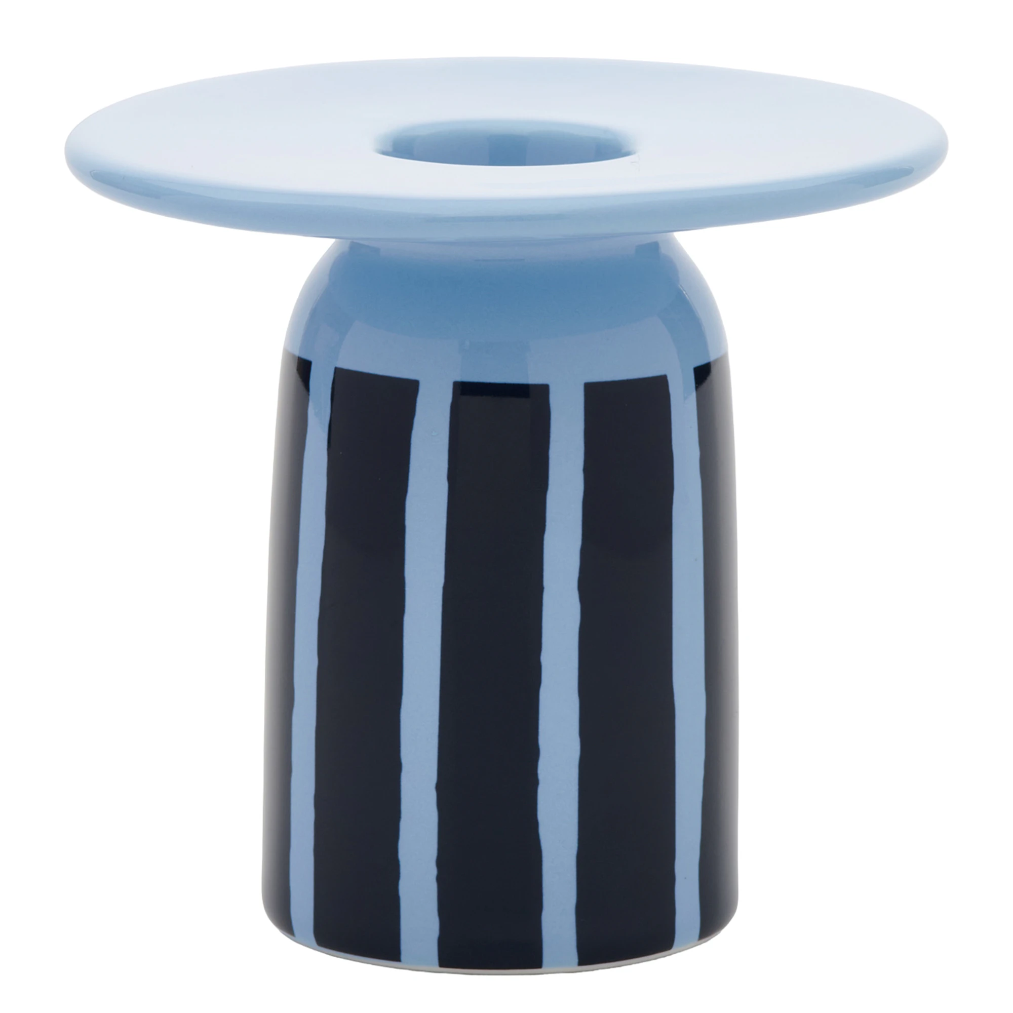 Marimekko Piccolo Ljusstake / Petrol - Ljusstakar Stengods Ljusblå