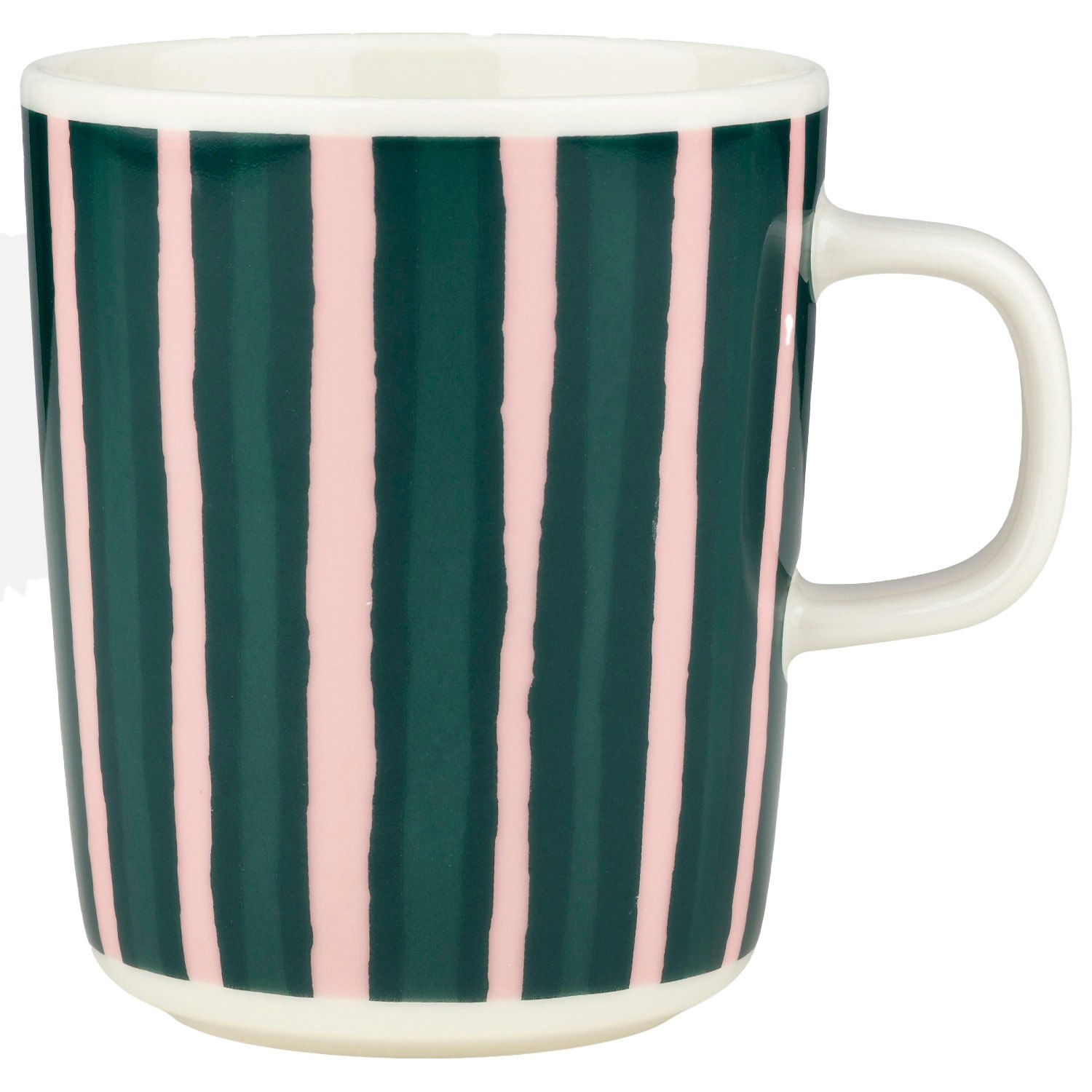 Marimekko Piccolo Mugg 25 Cl M&ouml;rkgr&ouml;n / - Kaffekoppar Stengods Rosa