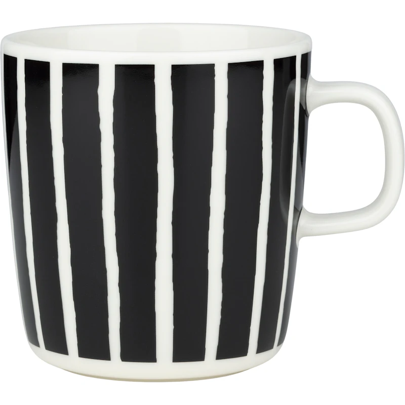 Piccolo Mugg 40 cl, Vit / Svart