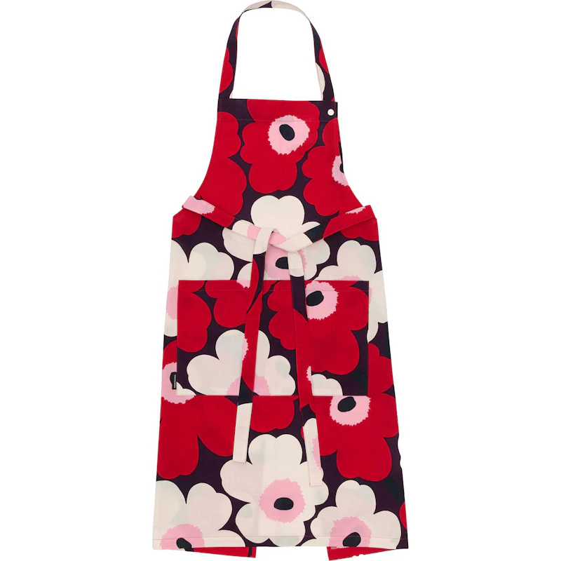 Pieni Unikko Förkläde, Plommon / Cranberry / Rosa