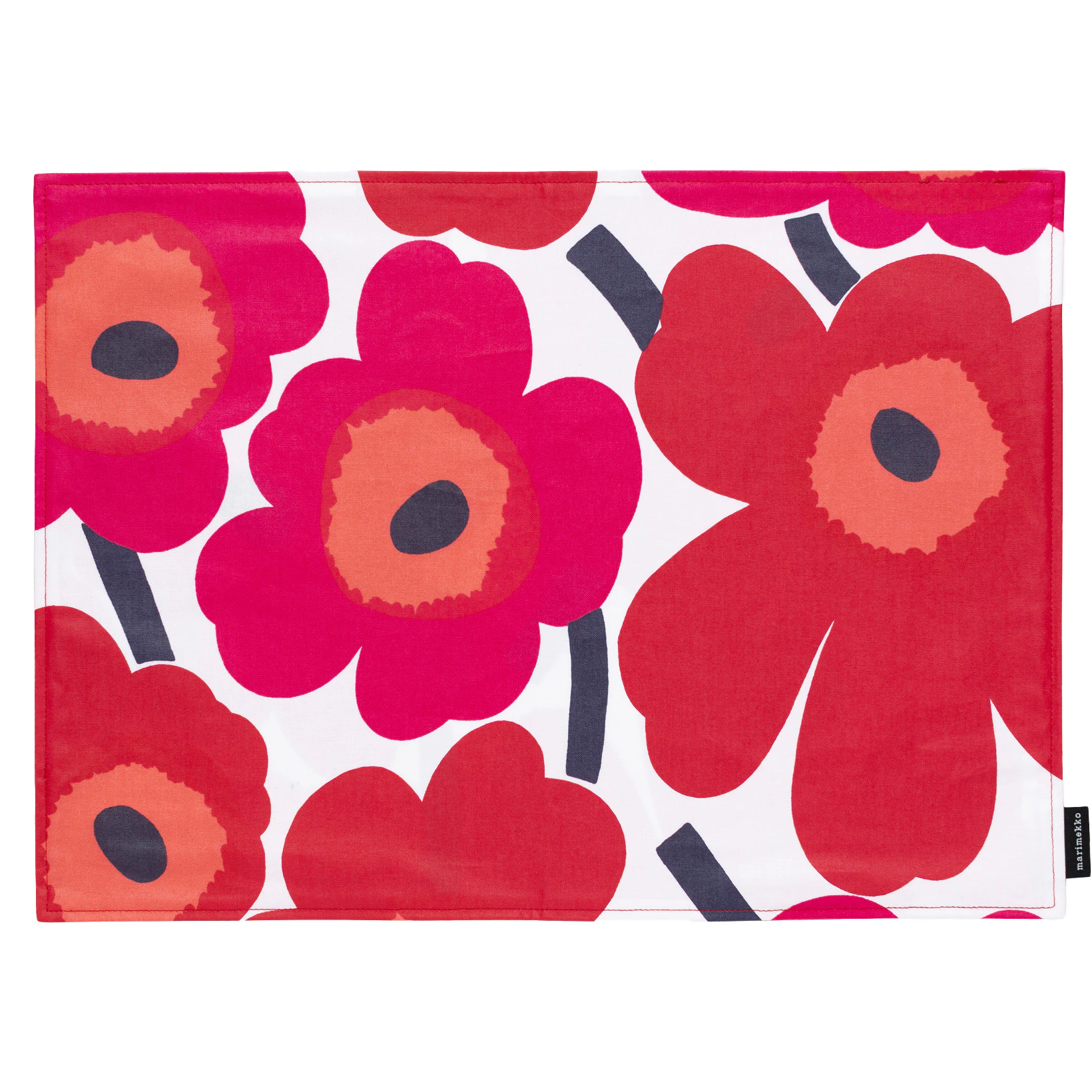 Marimekko Pieni Unikko Bordstablett 35x40 Cm / R&ouml;d - Bordstabletter & Glasunderl&auml;gg Bomull Vit