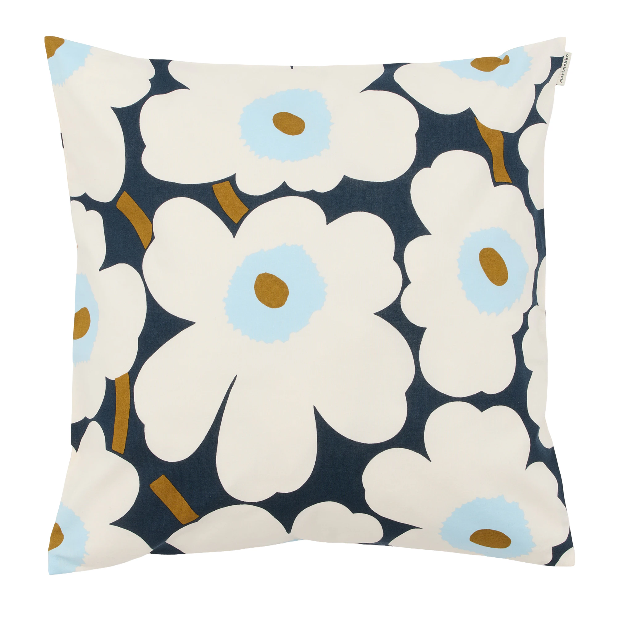 Marimekko Pieni Unikko Kuddfodral / Blueberry - Prydnadskuddar & Fodral Bomull Vit