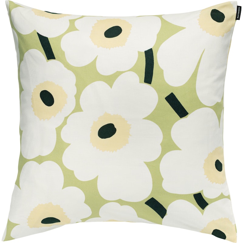 Pieni Unikko Kuddfodral 50x50 cm, Off-White / Melon / Pear