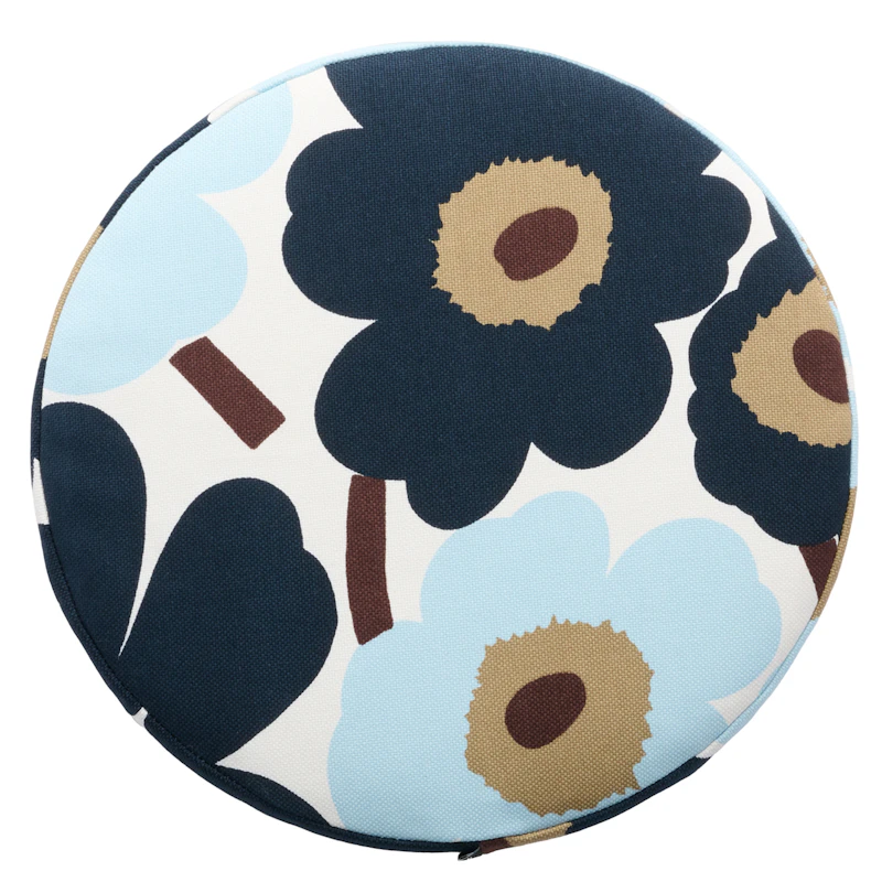 Pieni Unikko Sittdyna Ø35 cm, Mörkgrön / Blueberry