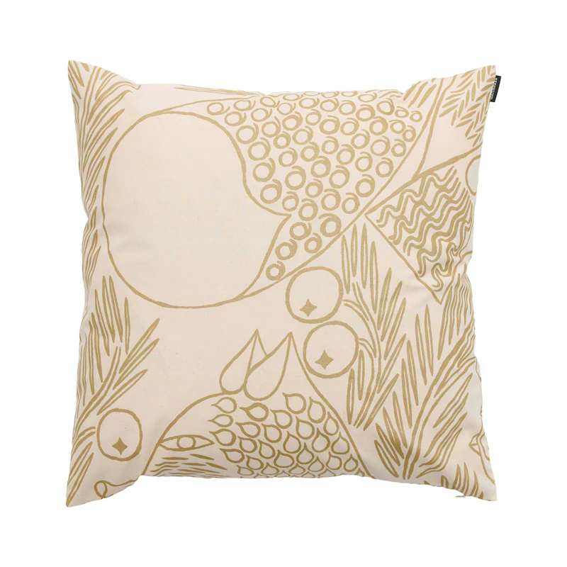 Piirto Ketunmarja Kuddfodral 50x50 cm, Off-white / Guld
