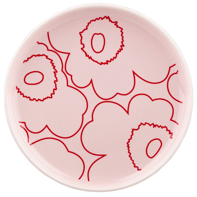 Piirto Unikko Assiett Ø13.5 cm, Rosa / Röd