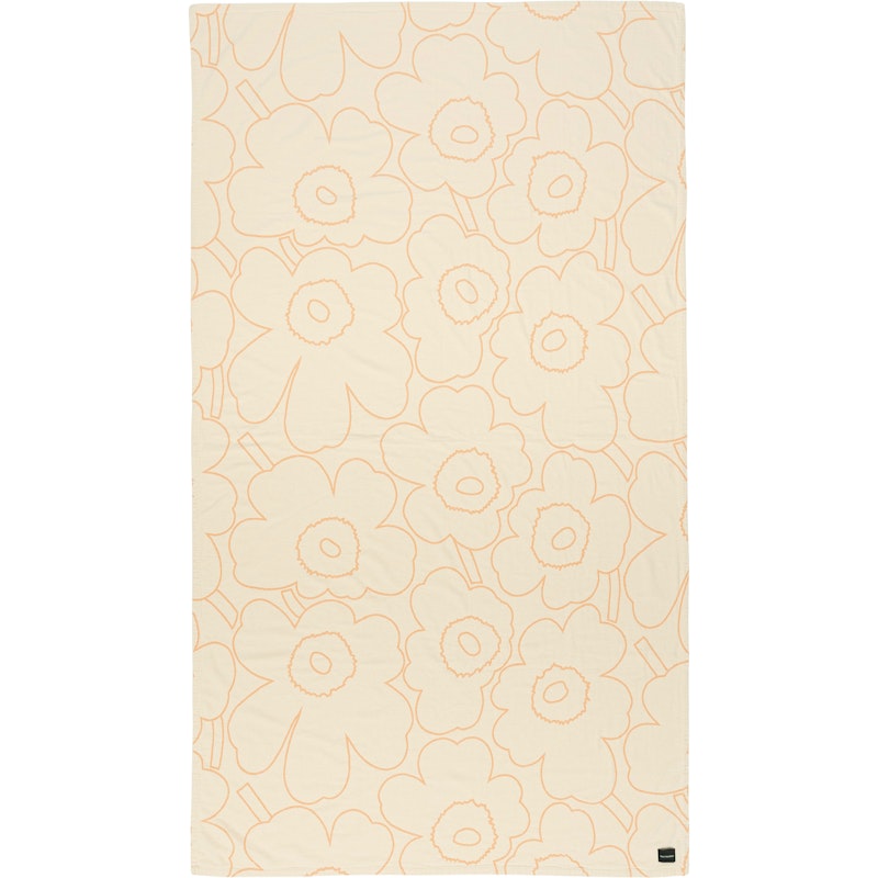 Piirto Unikko Överkast Off-white / Peach, 160x260 cm