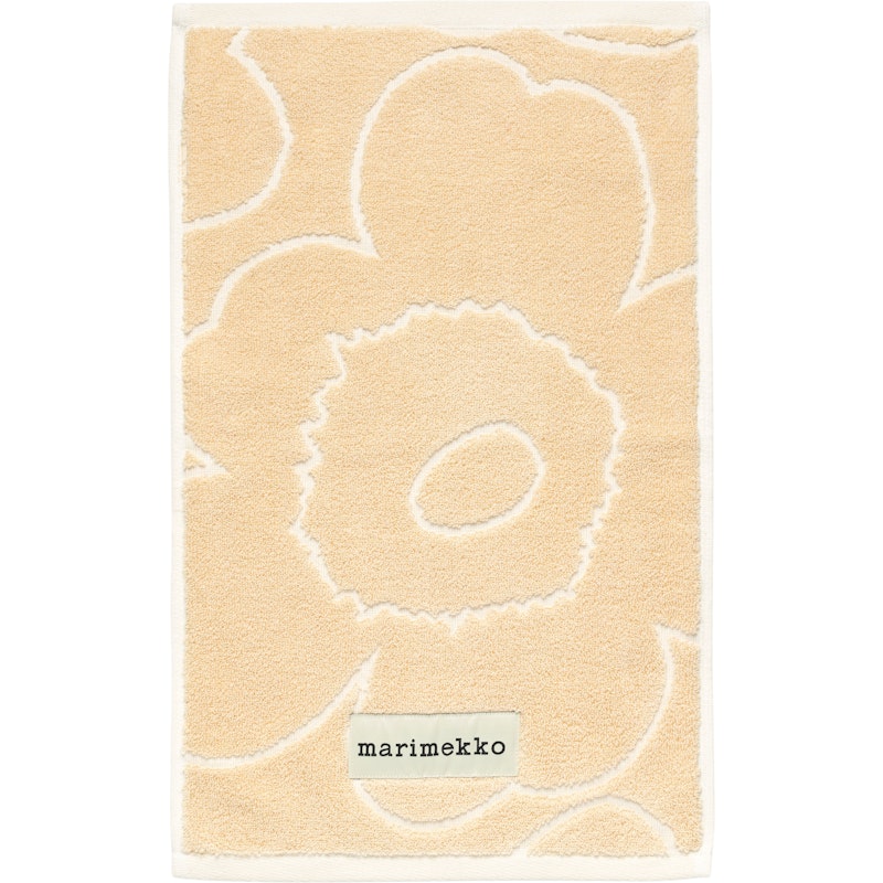 Piirto Unikko Gästhandduk Straw / Off-white, 30x50 cm
