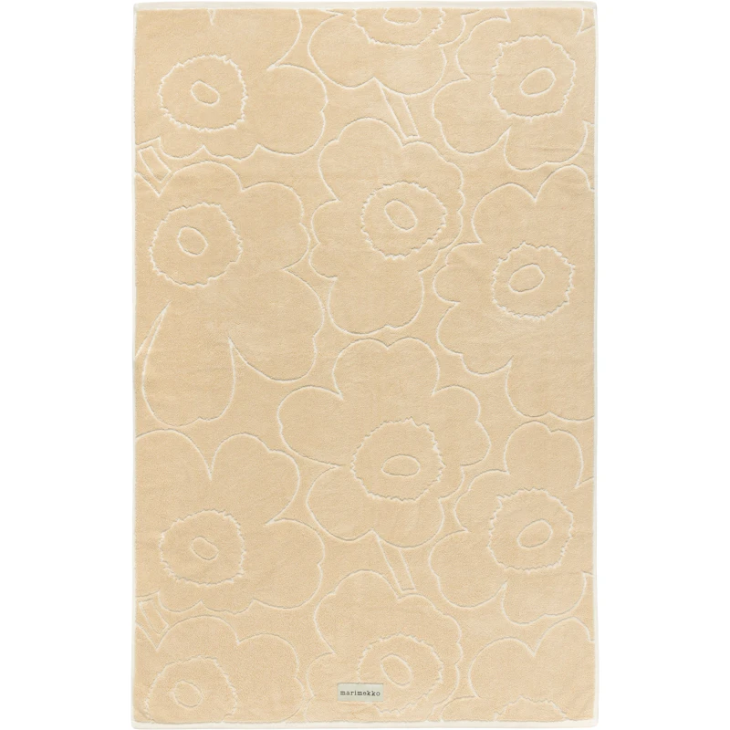 Piirto Unikko Badhandduk Straw / Off-white, 100x160 cm