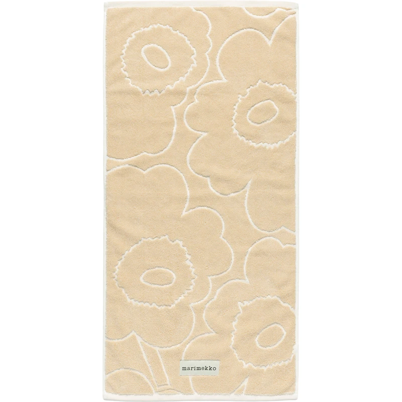 Piirto Unikko Handduk Straw / Off-white, 50x100 cm
