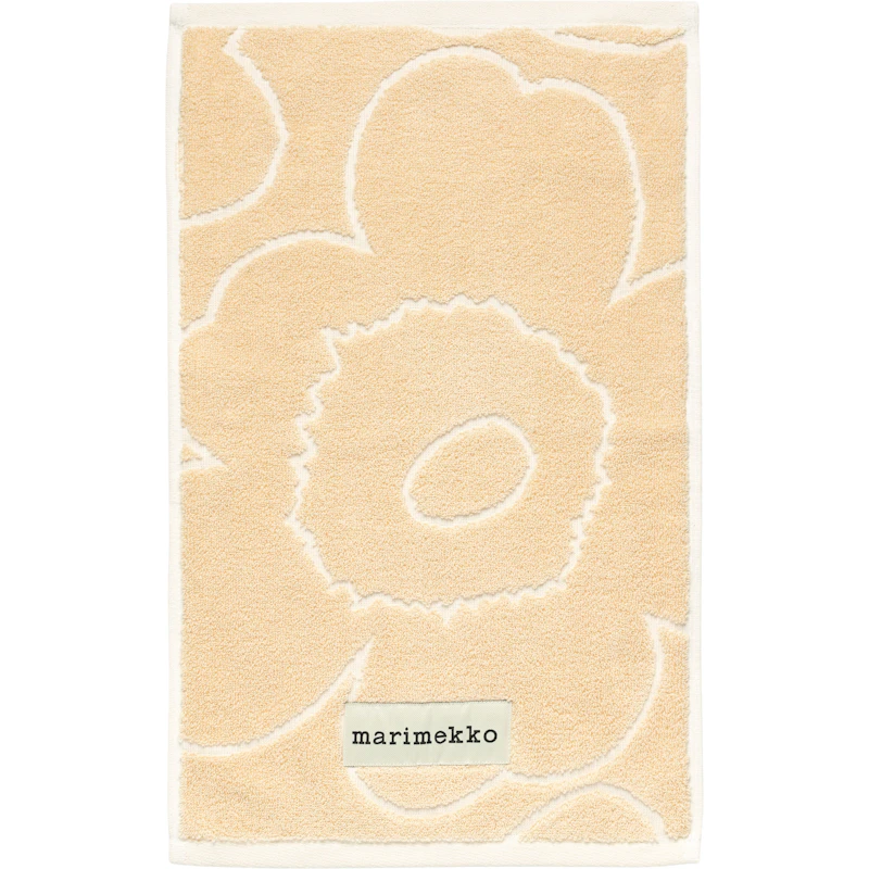 Piirto Unikko Gästhandduk Straw / Off-white, 30x50 cm