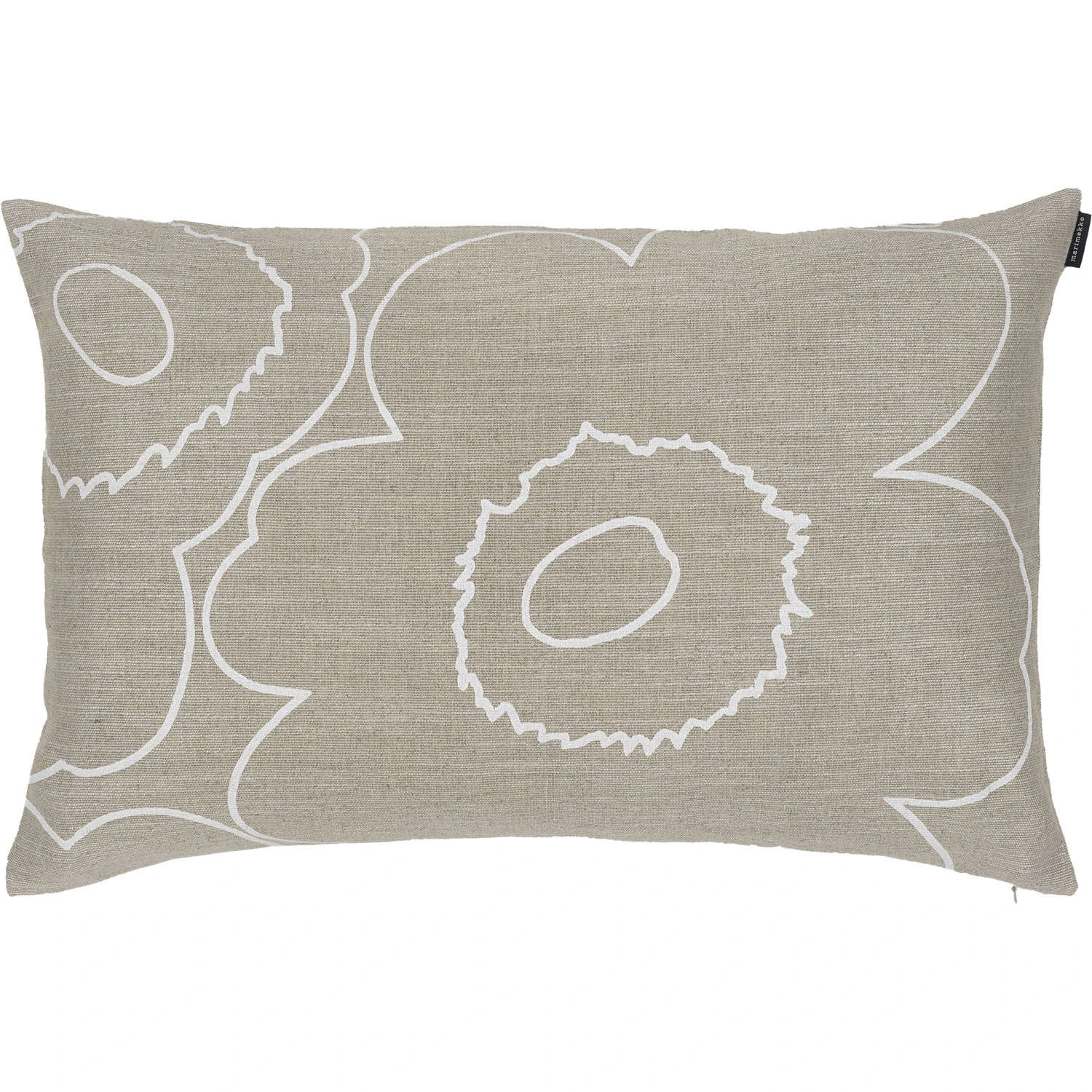 Marimekko Piirto Unikko Kuddfodral 40x60 Cm Sand/ - Prydnadskuddar & Fodral Linne Vit
