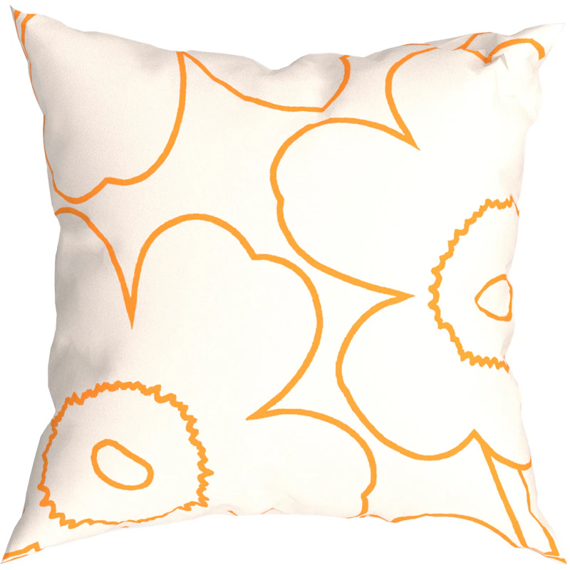 Piirto Unikko Kuddfodral 60x60 cm, Off-white / Peach
