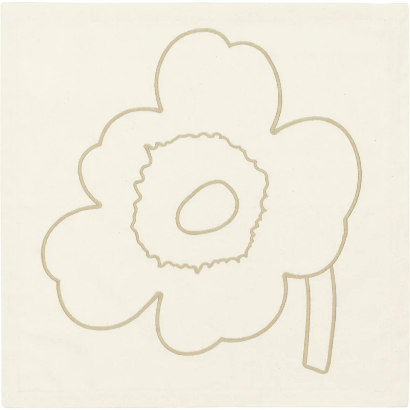 Piirto Unikko Servett 43x43 cm 3-pack, Off-white / Strå
