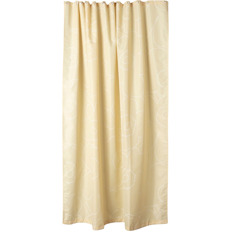 Piirto Unikko Duschdraperi, Straw / Off-white