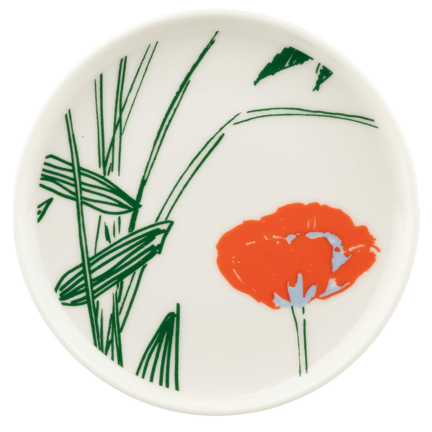 marimekko puutarhakutsut assiett 13,5 cm - stengods vit