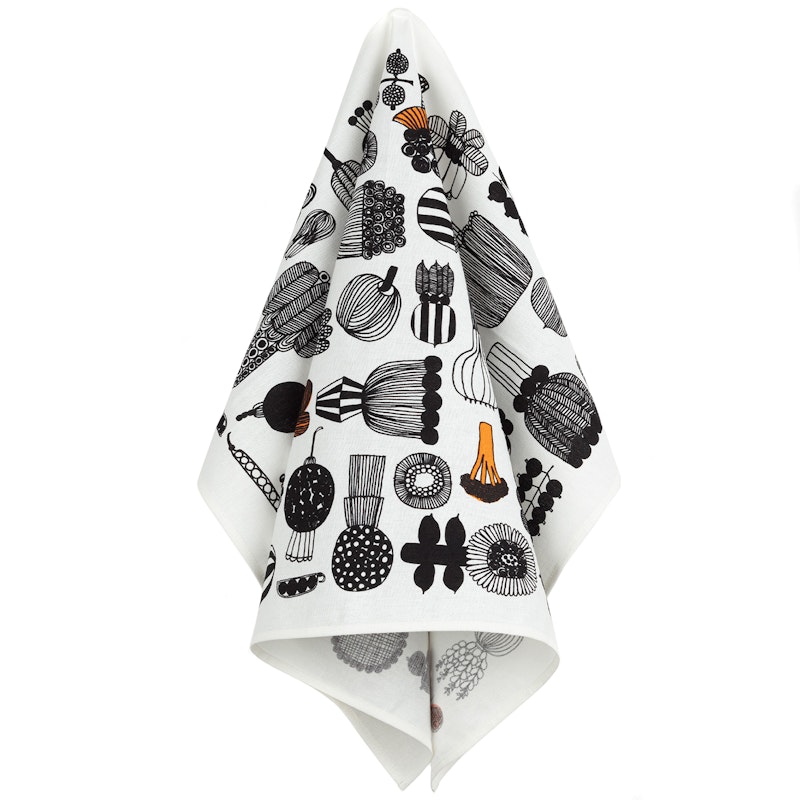 Puutarhurin Parhaat Kökshandduk 47x70 cm, Svart / Orange
