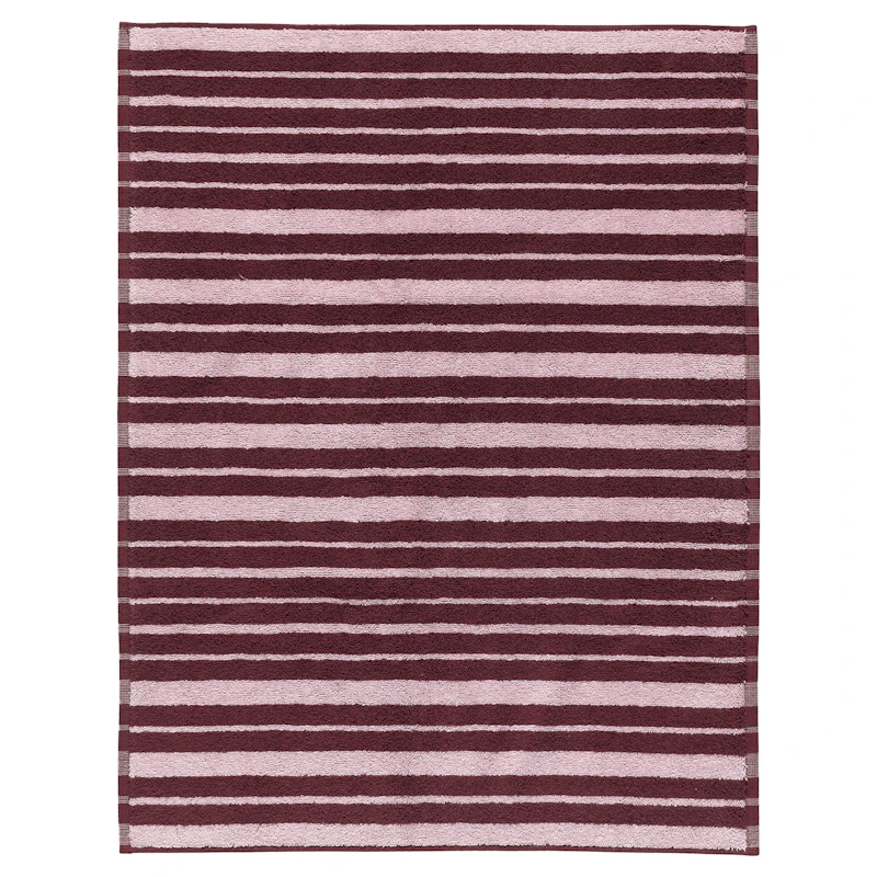 Raide Terry Badrumsmatta 50X70 cm, Rosa/Vinröd