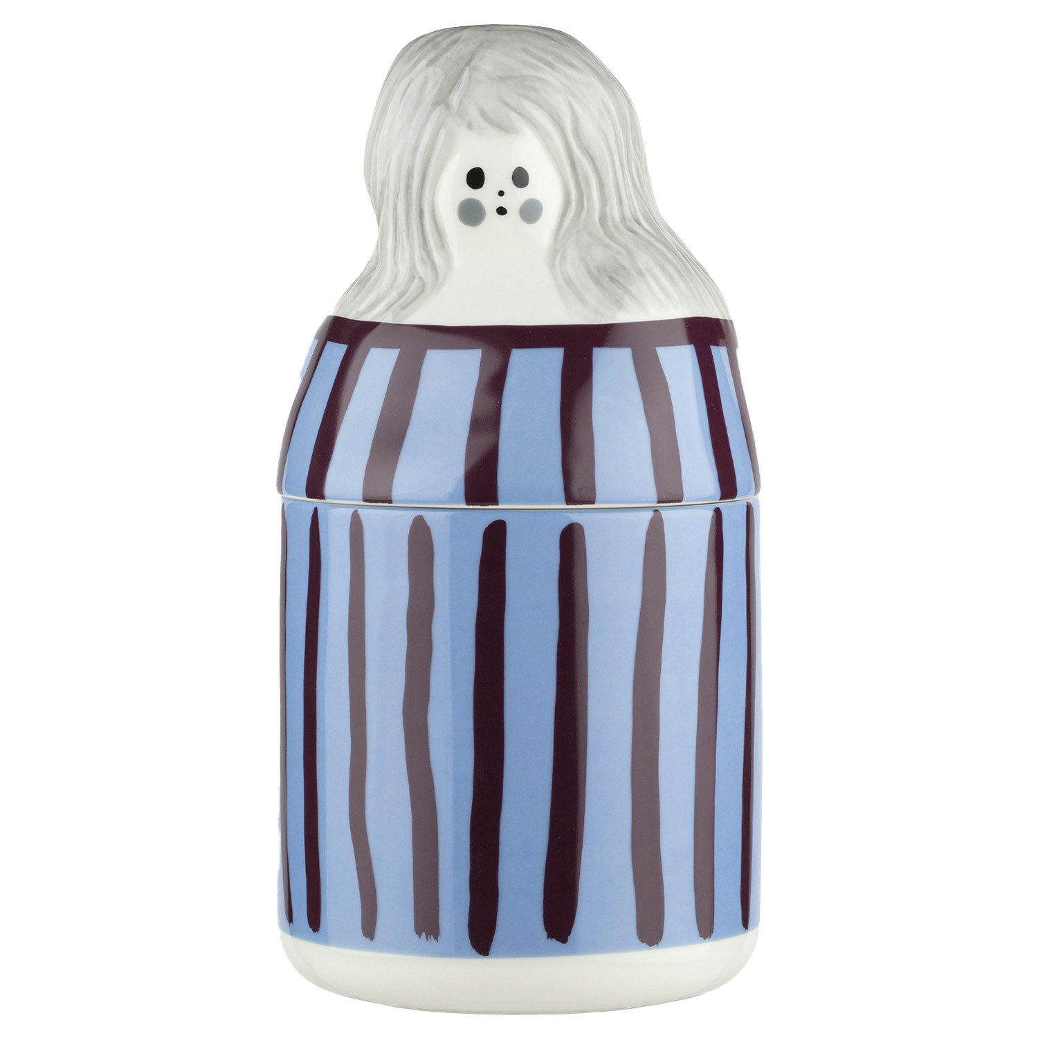 Marimekko Raita-armi Burk Med Lock - F&ouml;rvaringsburkar & lock Stengods Bl&aring;