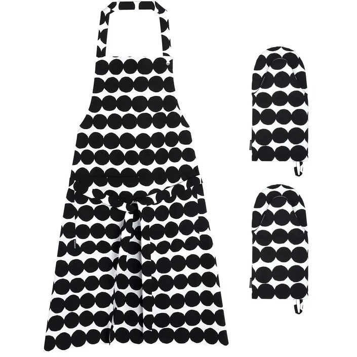 Marimekko Räsymatto Förkläde + Grytvantar - Förkläden Bomull Svart