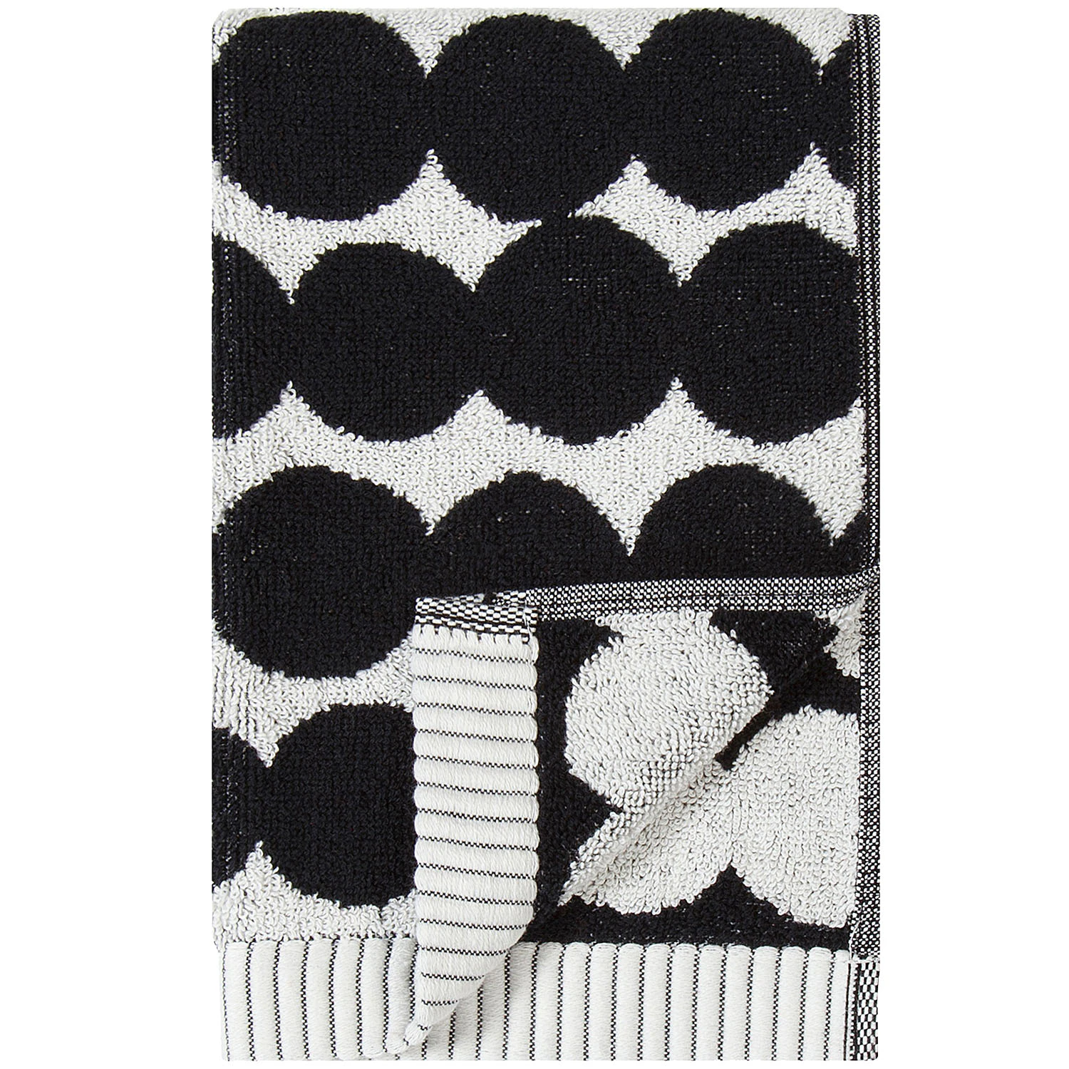 Marimekko Räsymatto Guest Handduk 30x50 Cm /vit - Handdukar & Badlakan Bomull Svart