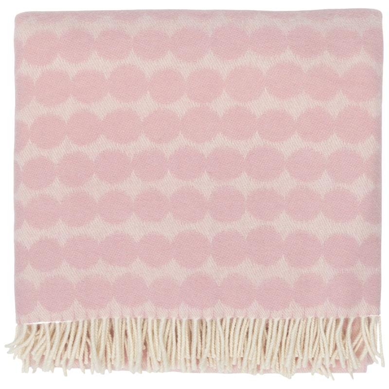 Räsymatto Ullpläd 130x170 cm, Rosa