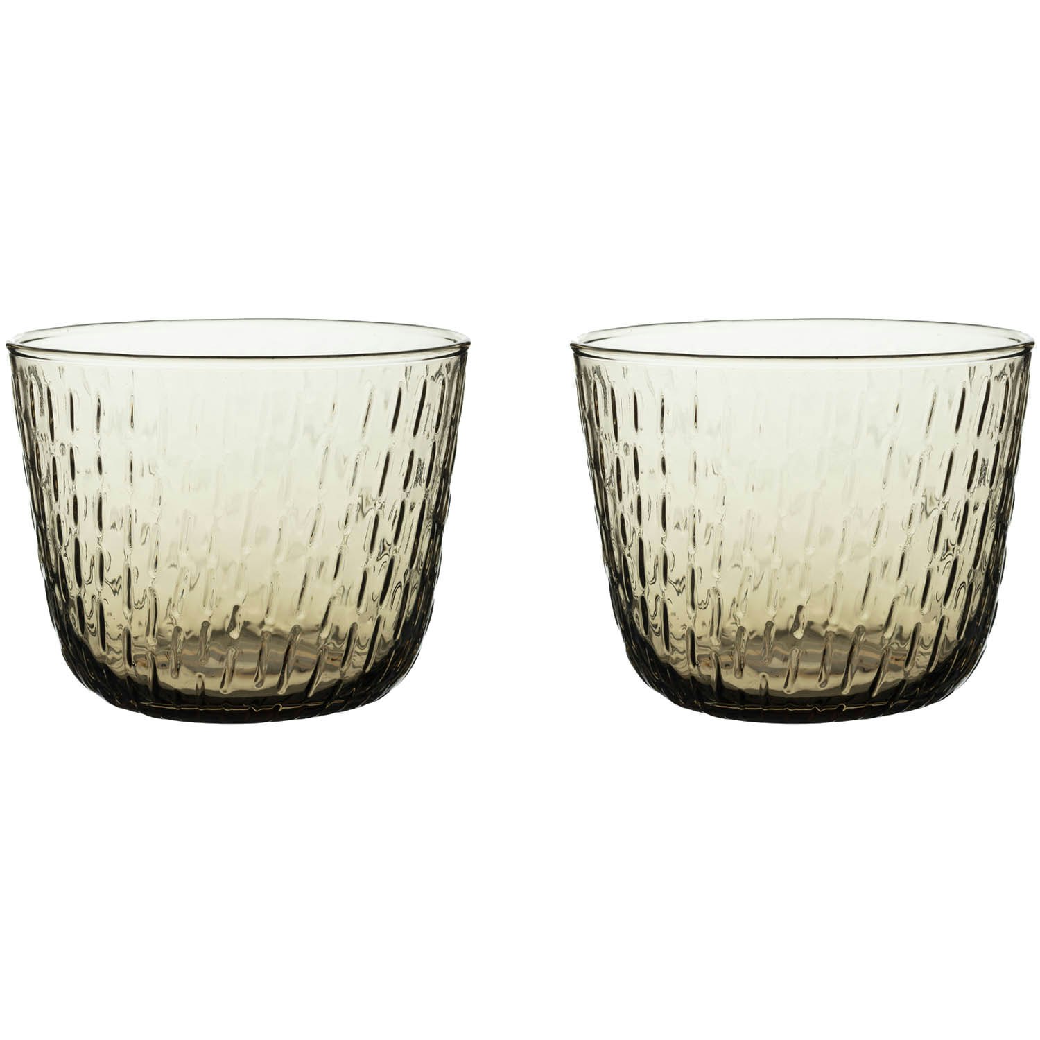 Marimekko Syksy Tumbler 20 Cl 2-pack - Tumblerglas Glas Brun